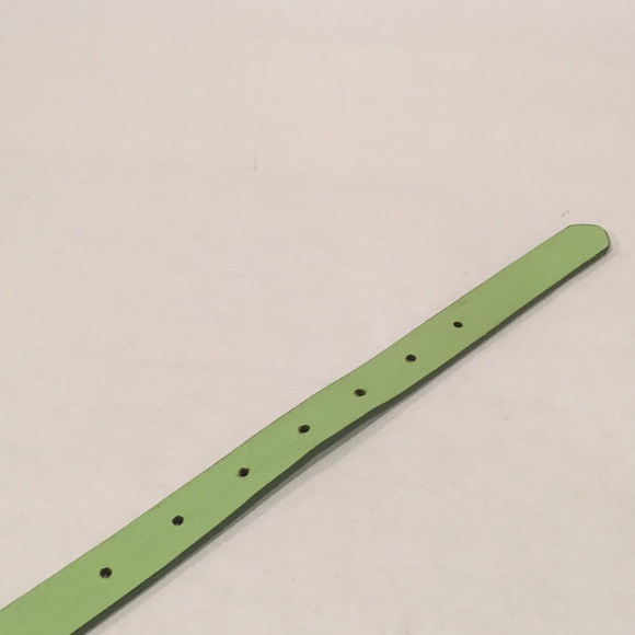 Fossil Mint Green Patent Leather Slim Belt Minimalist Career Size Medium - Picture 10 of 15